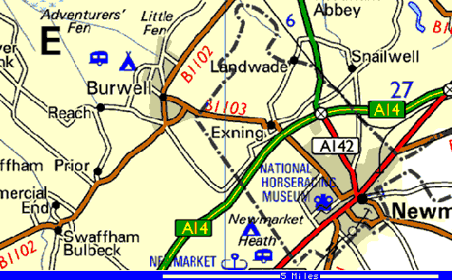 Burwell Area Map